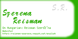 szerena reisman business card